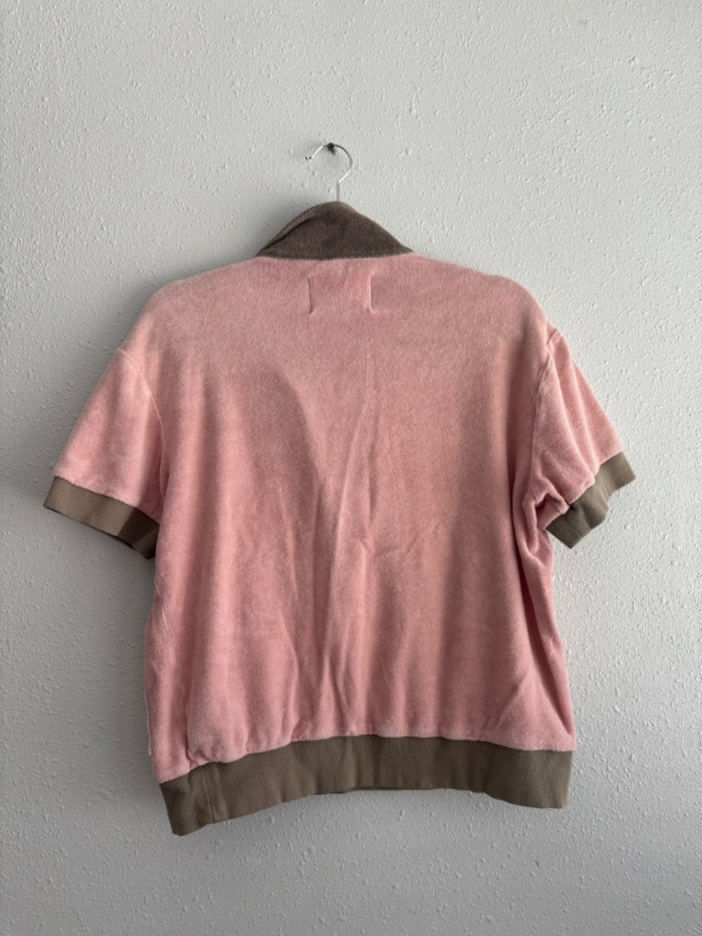 Tombolo 'Flamingo Tartare' Cabana Terrycloth Sweater - Size S - Picture 5 of 6